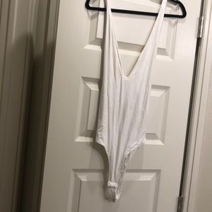 White bodysuit worn once